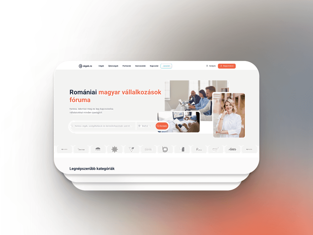 Cégek.ro - Suchplattform für Dienstleistungsanbietern